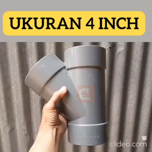 Sambungan Pipa Leter y T Pelancar Arus Air Membagi Aliran Ukuran 4 Inchi Fiting Pipa