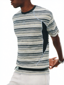 FPA | Striped Color Blocking Design Premium Outdoor Summer Casual T-Shirts