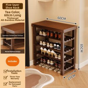 YONGJUE | Dust-proof Multilayer Entryway Shoes Cabinet and Seat