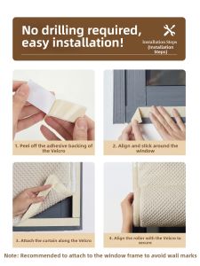 WEILAISHI | Noise Reducing Sound Absorbing Easy Installation Thick Curtains