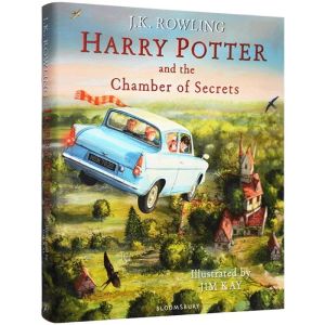 Harry Potter and the Chamber of Secrets: Illustrated Edition Hardcover by J. K. Rowling Original English books