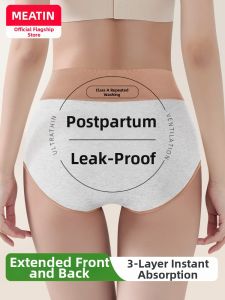 MEATIN | Postpartum Leakage Prevention Underwear Built-in Pad