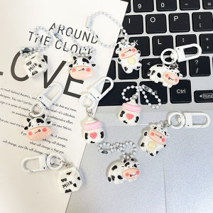 ของขวัญสร้อยกุญแจสตอรี่การ์ตูนน่ารักของขวัญกระเป๋าผู้หญิงของขวัญเพื่อนรักคู่สีขาว อุปกรณ์ตกแต่งกระเป๋าสุดเก๋และเก๋ไก๋