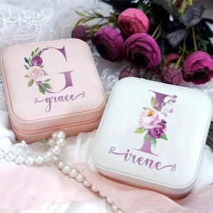 Personalized Jewellery Boxes Custom Travel Jewelry Case Storage Gifts for Her Christmas/ Wedding/ Birthday/ Return Gifts
