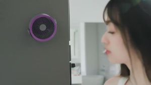 SG【Stock】Wireless USB Rechargeable Cycling fan Desktop Fan Desktop Fan Bathroom Office Solid quiet Adjustable Mini desktop fan throughout the room