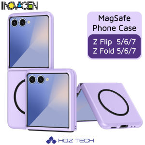 INOVAGEN For Samsung Galaxy Z Fold 7Fold 6Fold 5Flip 7 6 5 Magnetic Phone CaseBaby Skin TouchWireless Charging SupportFingerprint Resistant PC Full Protection Cover