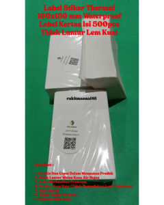 Kertas Label Thermal / Kertas Stiker Online Shop 100x150 mm Isi 500 Pcs Anti Lentur Grosir Termurah