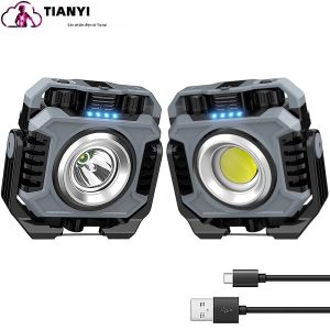 LUFFYFIRE | Đèn chiếu sáng ngoài trời ánh sáng trắng dễ mang theo sạc USB