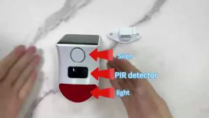 WiFi/Zigbee Solar Motion Sensor Alarm 2in1 120dB Tuya APP Remote Solar Siren Alert for Home Yard Garage Garden Security