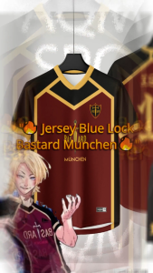 Jersey Futsal Series Anime Blue Lock Cosplay Bastard Munchen