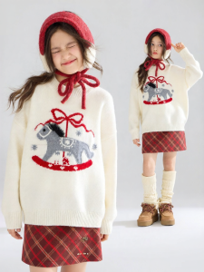 MUCMUKN | Merino Wool Girls Sweater
