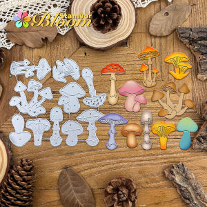 Original Autumn Lovely Mushrooms Metal Cutting Dies Scrapbooking Decorative Embossing