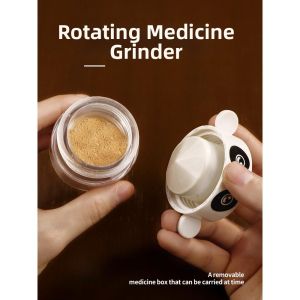 TEKANAI | Portable Manual Pill Crusher for Babies and Elderly Durable Medicine Grinder with Hygienic Storage Box for On-the-Go Medication Management