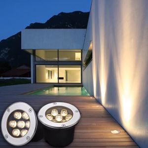 【COD&Ready】 Rohstar Led Warm RGB Outdoor Ground Garden Path Floor Underground Buried Yard Spot Landscape Light