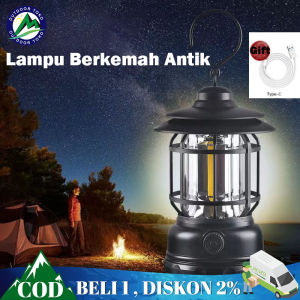 LAMPU EMERGENCY 2 MODE / LAMPU CAMPING CAS/ LAMPU LED OUTDOOR/SENTER KEMAH SENTER SUPER TERANG/MULTIFUNCTIONAL CAMPING LAMP /LAMPU CAMPING/Lampu Lentera Camping LED Petromak Bisa Di Cas /Lampu Tenda Kemah Emergency Super Terang/antik Lampu Berkemah