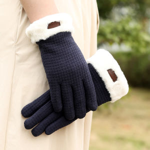 Winter Women Gloves Plus Velvet Padded Warm Cycling Driving Non-slip Touch Screen New Ladies gloves