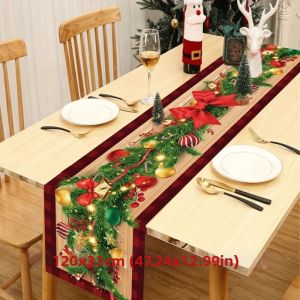 Khăn Trải Bàn Hoa Poinsettia Màu Đỏ Xanh Sang Trọng Đính Ngọc Trai Có Thể Giặt Máy Dùng Trang Trí Nhà Bếp Bàn Ăn Dịp Lễ Hội