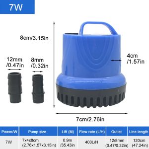 Aquarium Submersible Filter Water Pump Fish Pond Silent Water Change Pump Fish Tank Fountain 220-240V 5/7/15/20/35/45/65W