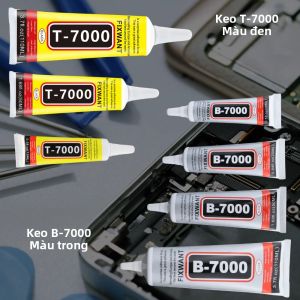 Keo Dán Nhựa Trong Suốt/đen B-7000 T-7000 Khô Nhanh Chống Thấm Nước Dùng Cho Sửa Chữa Màn Hình Điện Thoại & Làm Đồ Trang Sức 15ml 50ml 110ml