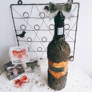 Adorable Butterfly Knot Acrylic Wine Stopper Sealable Red Wine Bottle Stopper Francfranc Elegant Tableware Accessories