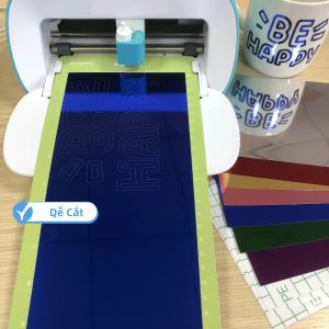Bộ 14 Miếng Dán Vinyl Kim Loại Và Phim Chuyển Nhiệt Vĩnh Cửu Tương Thích Với Máy Cricut Joy/Maker3/Explore3/Air 2 Vật Liệu Thủ Công Trang Trí DIY