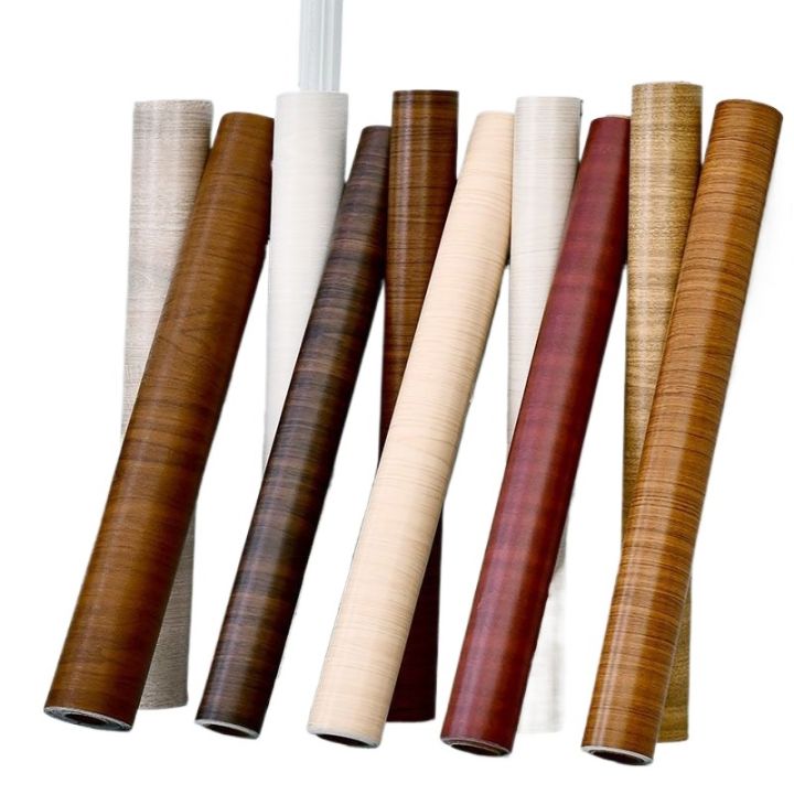 Waterproof Self Adhesive Wood Grain Wallpaper Desktop Sticker Furniture ...