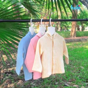 Áo khoác chần bông cho bé mũ tai gấu siêu dễ thương áo khoác thu đông ấm áp cho bé tới 3 tuổi (4-15kg) hàng chính hãng HAKI BB014