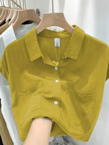 Fashionable Loose Womens Chiffon Shirt Top Set Summer New Style Korean Version Slimming Multi-piece Set Elegant Design Sense