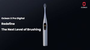Oclean X Pro Digital Instant Feedback for Missed Areas Maglev Motor with Premium Delicate Care Brush Head