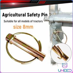 UNeed 1Pc Heavy Duty M8 Safety Insurance Pin Agricultural Tractor Hanging Pin