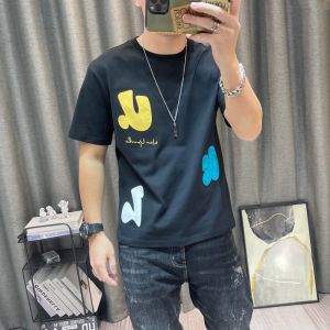 Áo Thun Nam Tay Ngắn Mùa Hè 2025 Thời Trang Cotton Lụa Đa Năng Phong Cách Hip Hop Tay Lửng Áo Thun Nam Thường Ngày Mùa Hè