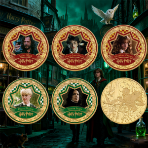Harry Potter Gold Coin Metal Gringotts Malfoy Gold Galleon Commemorative Coin Gift Cosplay Accessory Film Character