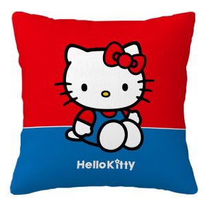 Sanrio | Sanrio HELLO kitty Pillow Covers Cartoon Sofa Decorative Home Double-sided Printing Short Plush Cushion Cover Christmas gifts