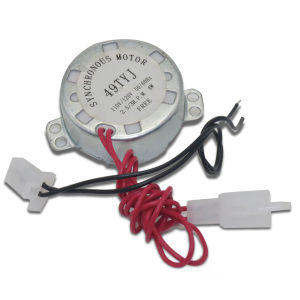 Synchronous Motor TYJ49 Small Synchronous Motor 110V 220V AC 15-18RPM Shaft Rotation CCW 4W Gear Motor for Electric Fireplace