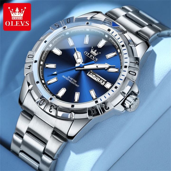Men's Calendar Alloy Sports Multi-function Watch main image 0