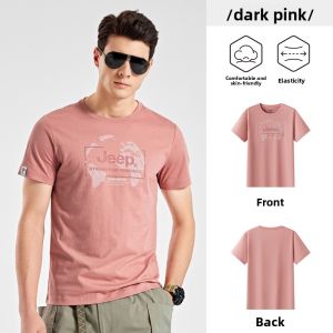 Jeep | Jeep Mens Breathable Casual Short Sleeve T-shirt Outdoor Sports Upper Apparel Ultra-light Quick-dry UV Protection Windproof