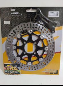 DISC BRAKE BEAT /PIRINGAN CAKRAM DEPAN VARIASI MOS BLACK BULAT MODEL KTC SIZE 260MM PLUS BREKET DAN BAUT PNP MATIC HONDA ALL BEAT- VARIO 110 125- VARIO 150 OLD-SCOOPY- SPACY- GENIO