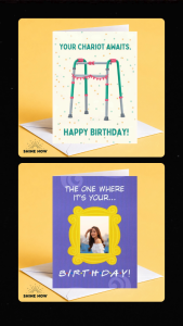 Funny Birthday Card – “Your Chariot Awaits” | Humour Happy Birthday Card