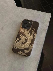 Aurora Xianglong Is Suitable for Apple 14promax Phone Case New Chinese Style Chinese Fad Iphone15promax Protective Case 14pro New Year 13pro New Year 15 Feilin 12 Dragon Year 11
