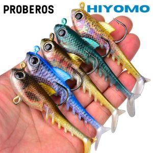 PROBEROS 1pcs Jig Head Hook T Tail Soft Plastic Lure 6.5g/9.5g/13.5g 3D Eyes Soft Tail Jig Lures Artificial Fishing Bait Casting Bass Saltwater Fishing Tackle