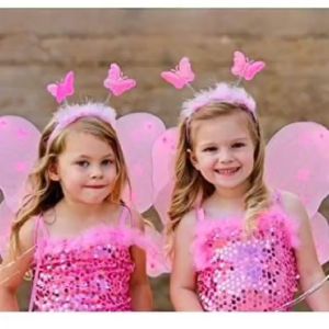 Princess Butterfly Costume Set for Girls - Fairy Wings for Theme Party Girl Princess Costume