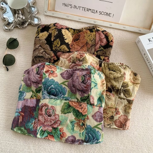 B1T1  Floral Camisole Top Tank Women Color LIMITED Summer Off Shoulder Tube Top