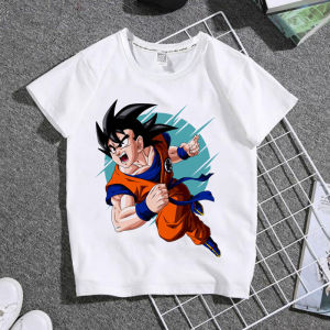 Bandai | Childrens Adult Thin-Tee Summer Clothing Boys Short-Sleeved T-Shirt Seven Dragon Ball Cartoon Anime Short-Sleeved Shirt