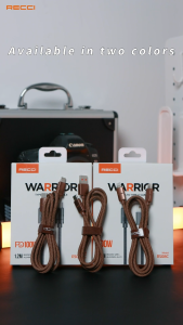 Recci RS08CC Warrior 100W PD Charging Cable - Fast Durable and Reliable (1.2M Type-C to Type-C)