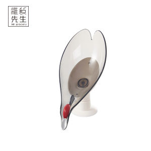Creative Soap Dish Bathroom Bathing Soap Box Suction Drainage Wall Mounted Storage Holder Fresh Style Household Cleaning Tool