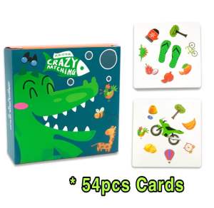 Crazy Matching Cards Game Pairing Cards Childrens Early Education Toys 疯狂对对碰