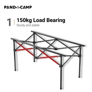 Egg Roll Camping Table Set Meja Lipat Aluminium Alloy Outdoor Portable Foldable Picnic Table Hiking