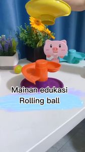 Mainan Rolling Ball Rotating Orbit SH 225 Mainan Edukasi Anak Bayi BISA COD Mainan Rolling Ball 7 Susun Kemasan Kardus Bola Rotasi Berputar Mainan Terbaru Rotating Rolling Ball Mainan Anak Seluncur Bola Cocok Untuk anak Cowok dan Cewek