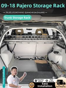 Trunk Organizer Expanding Rack for 09-18 Pajero Sport