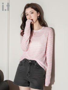 FINGERCROXX | Breathable Lightweight Stripe T-Shirt Long Sleeve